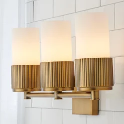 Mirza Opal Glass Vanity Light - 3 Light