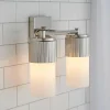 Mirza Opal Glass Vanity Light - 2 Light