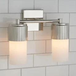 Mirza Opal Glass Vanity Light - 2 Light