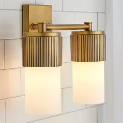Mirza Opal Glass Vanity Light - 2 Light