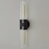 Mixed Metal Tube Sconce - Large