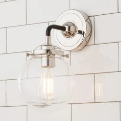 Mod Mix Clear Globe Sconce