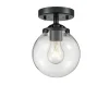 Mod Mix Clear Globe Semi-Flush Ceiling Light - Small