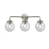 Mod Mix Clear Globe Vanity Light - 3 Light