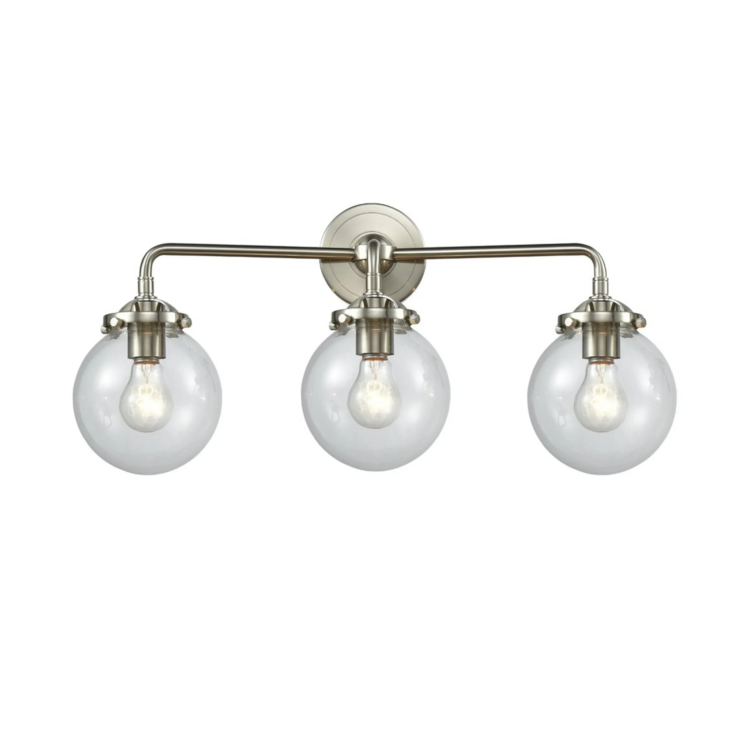 Mod Mix Clear Globe Vanity Light - 3 Light