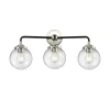 Mod Mix Clear Globe Vanity Light - 3 Light