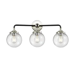 Mod Mix Clear Globe Vanity Light - 3 Light
