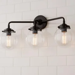 Mod Mix Clear Globe Vanity Light - 3 Light