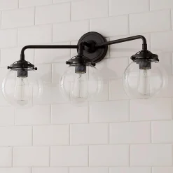 Mod Mix Clear Globe Vanity Light - 3 Light