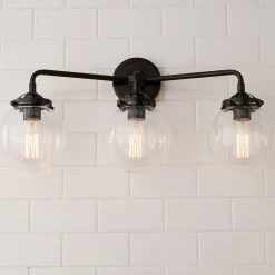 Mod Mix Clear Globe Vanity Light - 3 Light