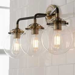 Mod Mix Clear Globe Vanity Light - 3 Light