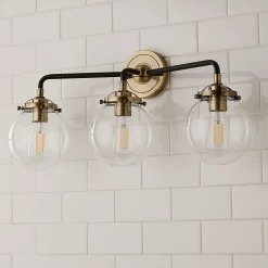 Mod Mix Clear Globe Vanity Light - 3 Light