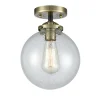 Mod Mix Seeded Globe Semi-Flush Ceiling Light - Large