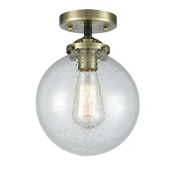 Mod Mix Seeded Globe Semi-Flush Ceiling Light - Large
