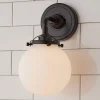 Mod Mix White Globe Sconce