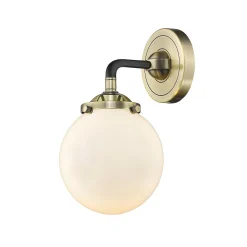 Mod Mix White Globe Sconce