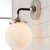 Mod Mix White Globe Sconce