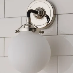 Mod Mix White Globe Sconce