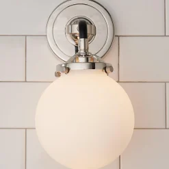 Mod Mix White Globe Sconce