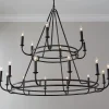 Moderately Modern Two-Tier Chandelier