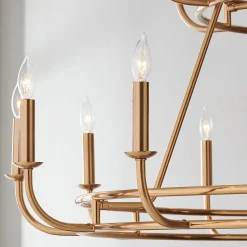 Moderately Modern Two-Tier Chandelier