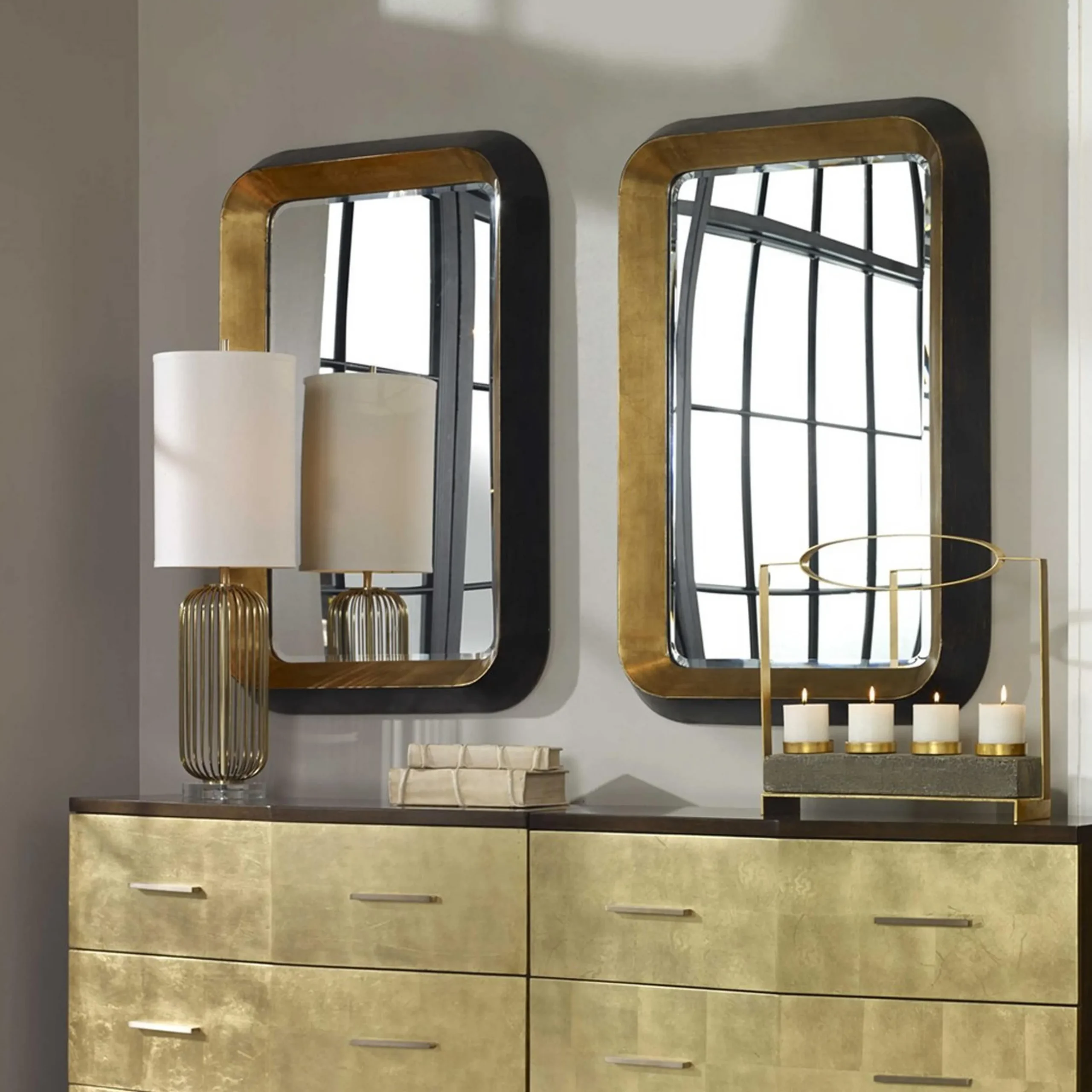 Modern Chunky Framed Mirror