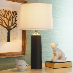 Modern Cylinder Ceramic Table Lamp