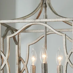 Modern Fretwork Frame Lantern - Small