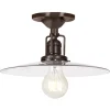 Modern Glass Saucer Restoration Ceiling Light
