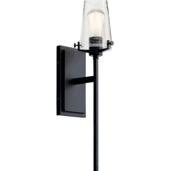 Modern Industrial Seeded Glass Sconce