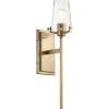 Modern Industrial Seeded Glass Sconce
