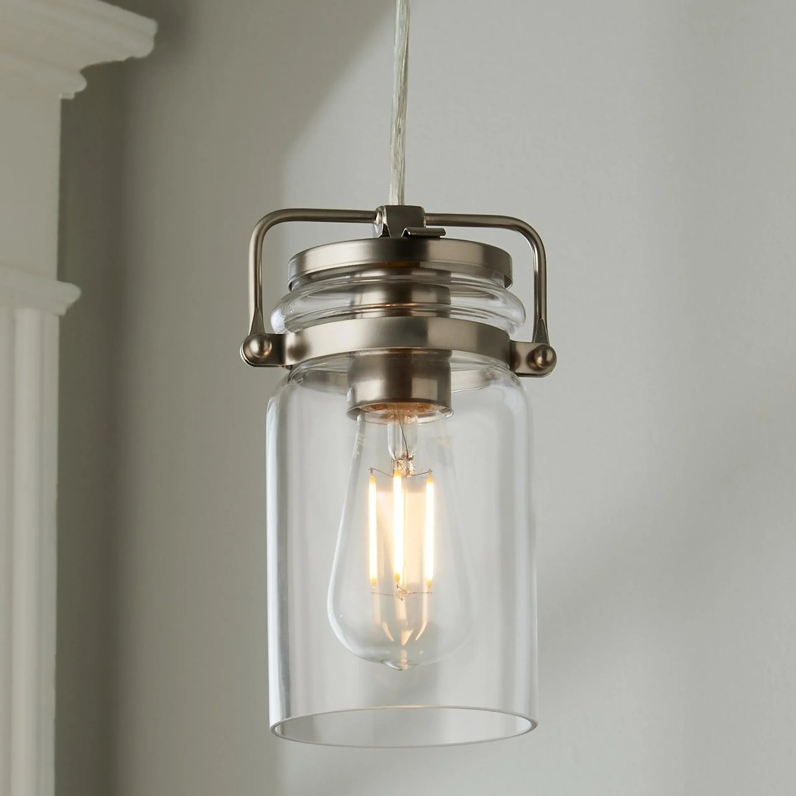 Modern Mason Jar Pendant Light