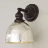 Modern Mercury Glass Restoration Wall Sconce