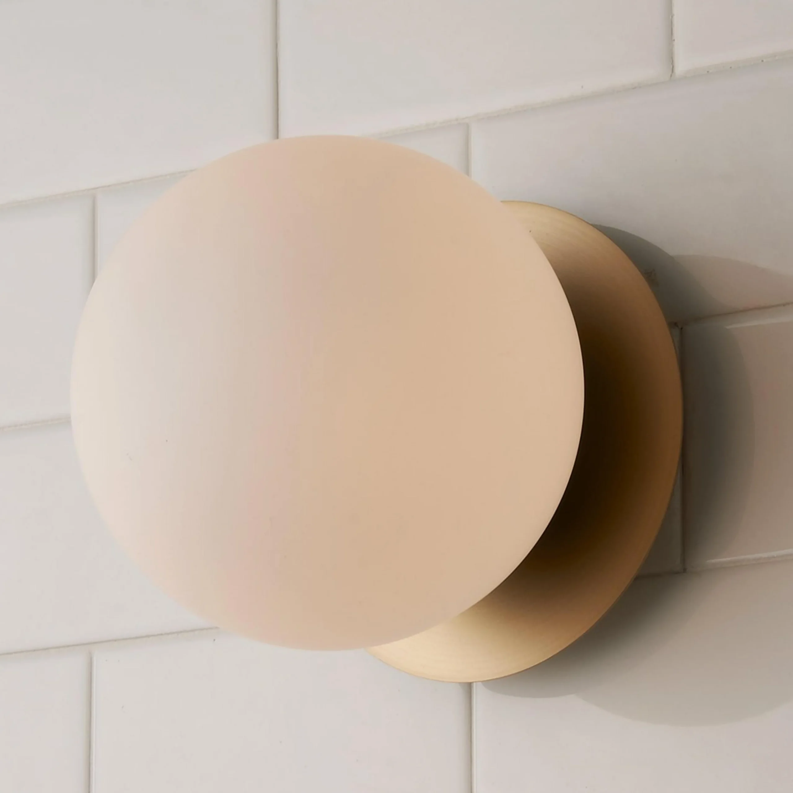 Modern Milky Globe Bath Sconce