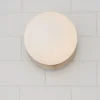 Modern Milky Globe Bath Sconce