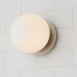 Modern Milky Globe Bath Sconce