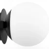Modern Milky Globe Vanity Light - 2 Light