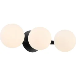 Modern Milky Globe Vanity Light - 3 Light