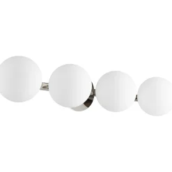 Modern Milky Globe Vanity Light - 4 Light