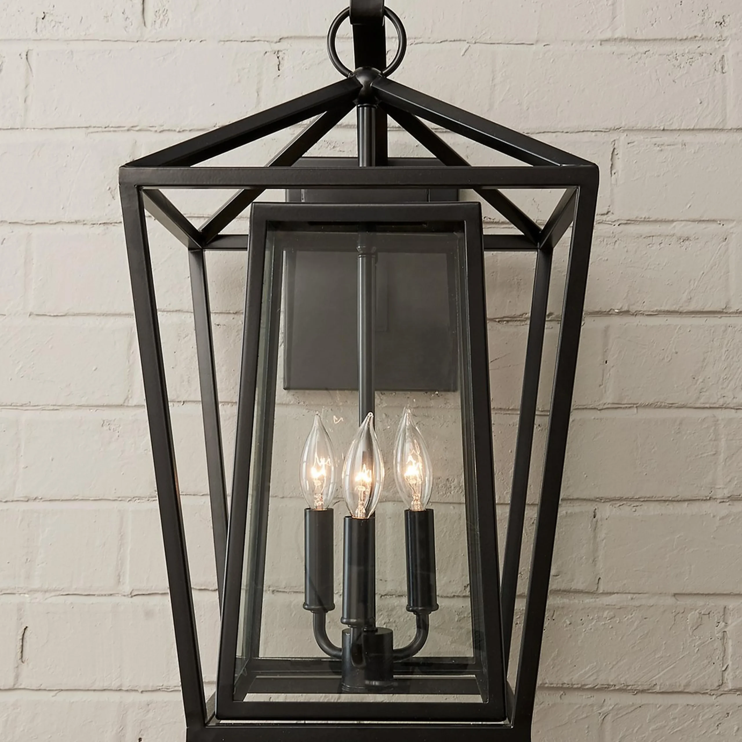Modern Obelisk Outdoor Sconce - 3 Light