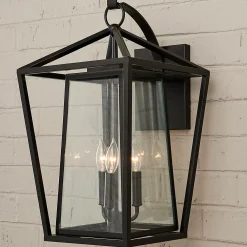 Modern Obelisk Outdoor Sconce - 3 Light