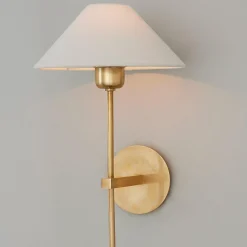 Modern Shaded Rod Sconce