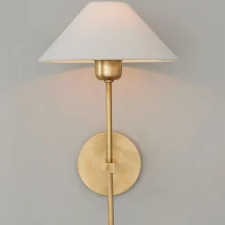 Modern Shaded Rod Sconce