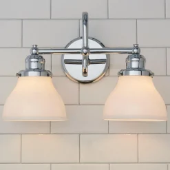 Montpelier Vanity Light - 2 Light - Milk