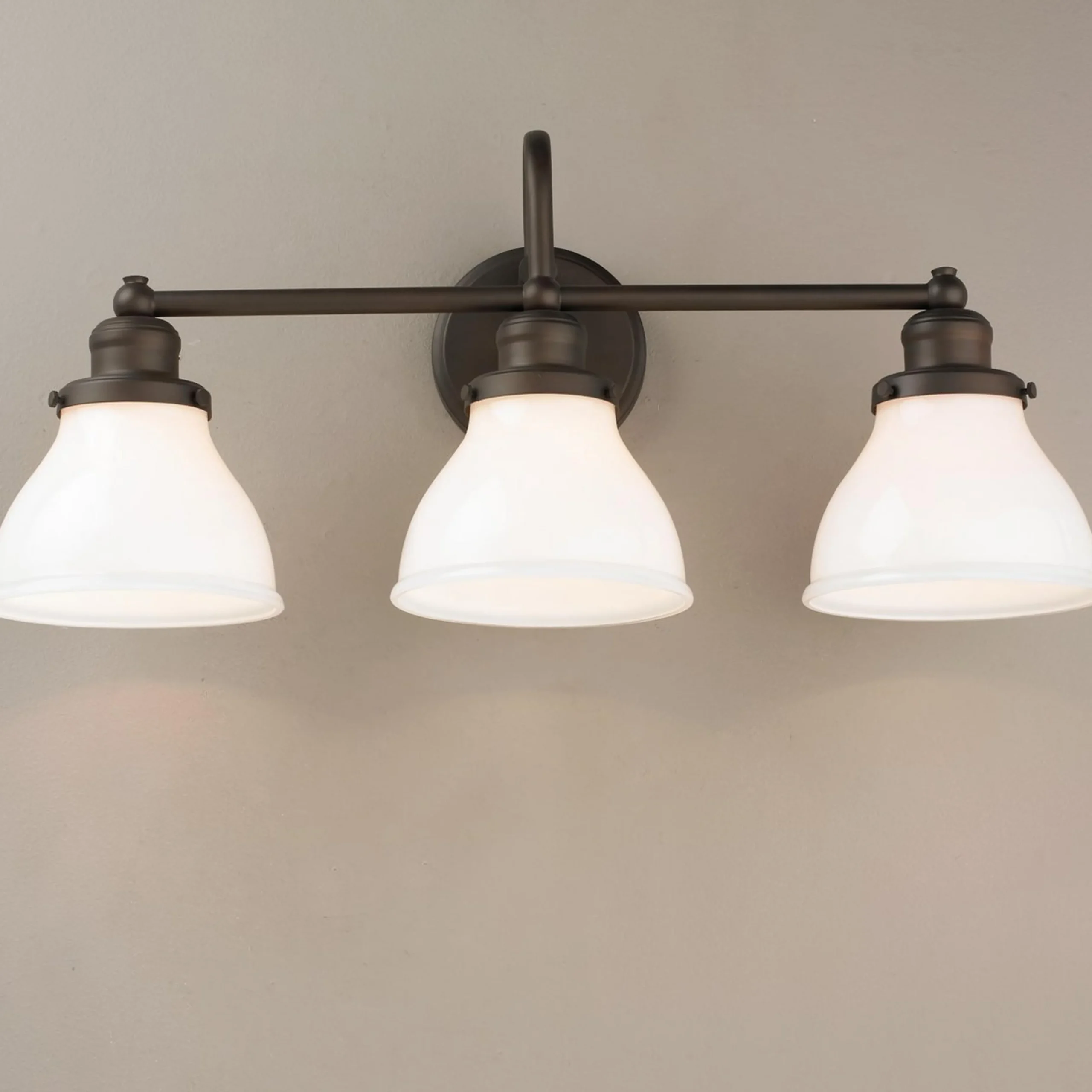 Montpelier Vanity Light - 3 Light - Milk