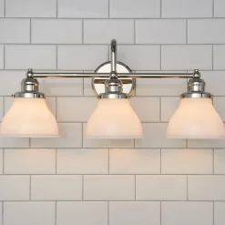 Montpelier Vanity Light - 3 Light - Milk