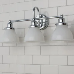 Montpelier Vanity Light - 3 Light - Milk