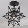 Moravian Star Semi-Flush Ceiling Light