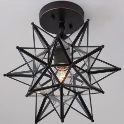Moravian Star Semi-Flush Ceiling Light