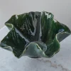Mottled Ruffle Bowl